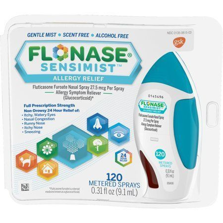 Flonase Sensimist 24 horas para alívio da alergia spray nasal