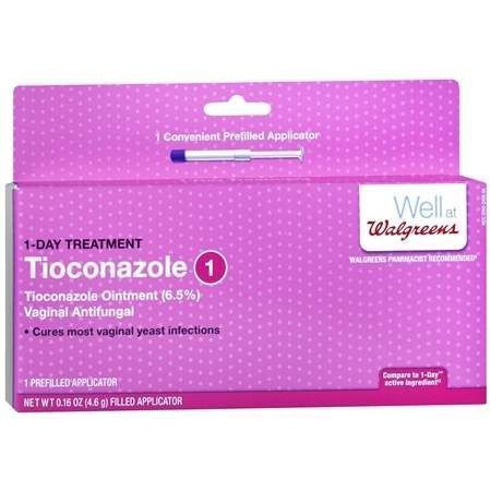Walgreens Tioconazol 1 Tratament antifungic vaginal cu 1 doză