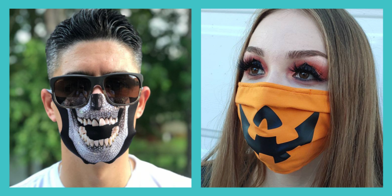 melhores máscaras de tecido de halloween 2021