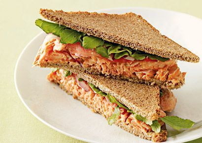 receita de sanduíche de salmão