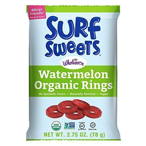 Anéis de melancia de doces de surf