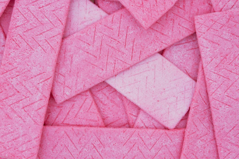 Fundal roz de gumă cu bule