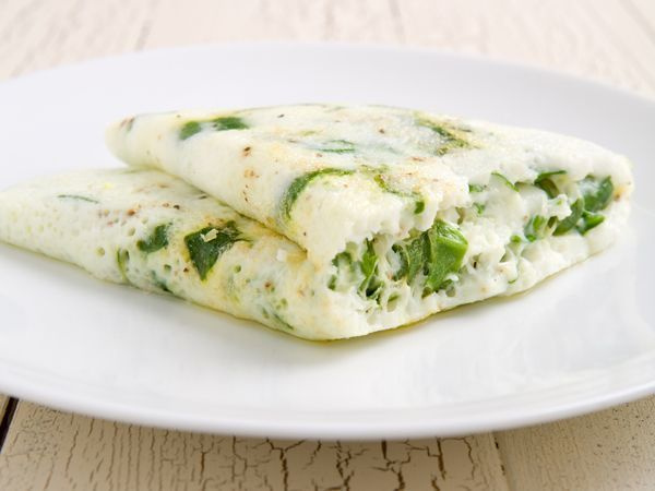 Melhor item de café da manhã: omelete de clara de ovo