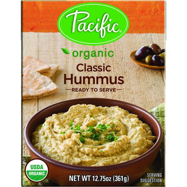11. Pacific Foods Organic Classic Hummus com Palitos de Cenoura