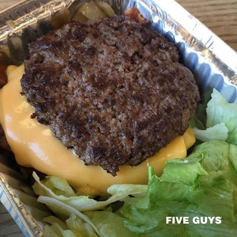 Five Guys Bunless Burger Bowl
