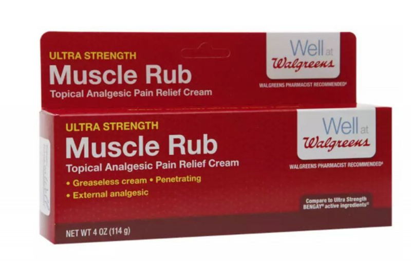 Walgreens Ultra Strength Muscle Rub Pain Relief Cream