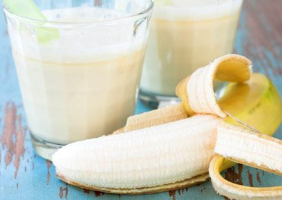 Manteiga de amendoim e vitamina de banana